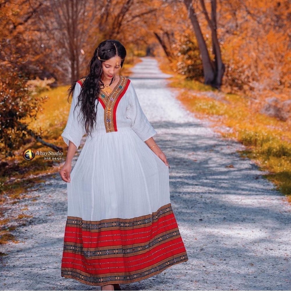 Ethiopia and Eritrean traditional dress | kamis |zuria